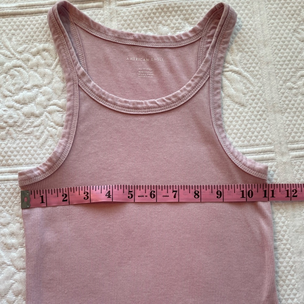 AE True Tank Top Ribbed Icy Lavender Purple XS - Picture 9 of 9